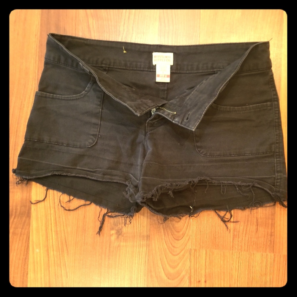 Mossimo Supply Co. black denim shorts